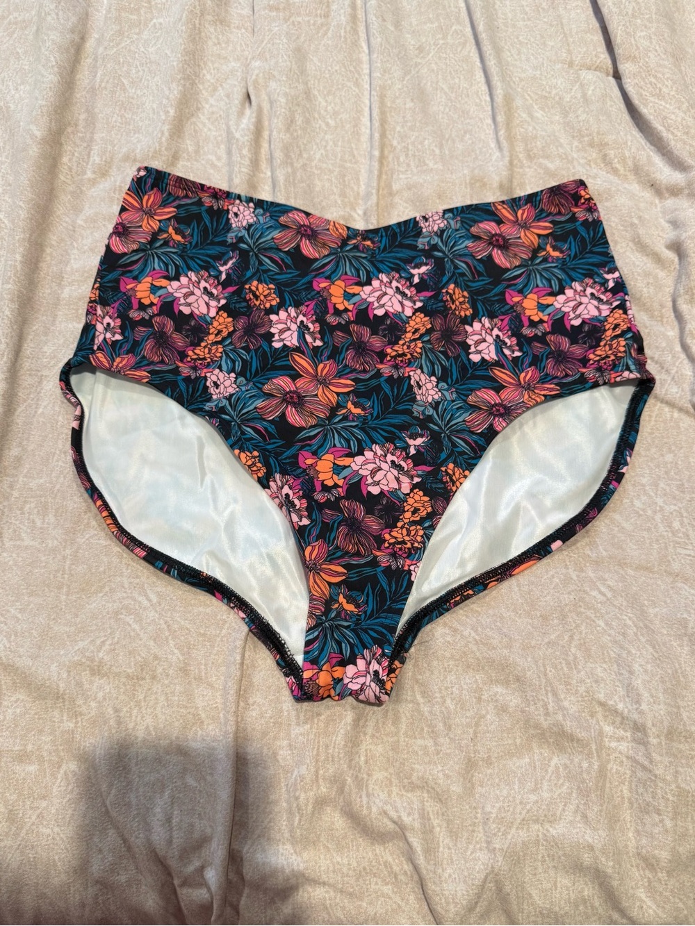 VENUS Floral High-Waist Bikini Bottoms